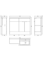 1100mm Right Hand Combination - Image 2