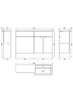 1200mm Right  Hand Combination - Image 2