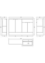 1200mm Right  Hand Combination - Image 2