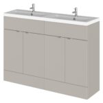 1200mm Floor Standing 4-Door Vanity & Double Basin