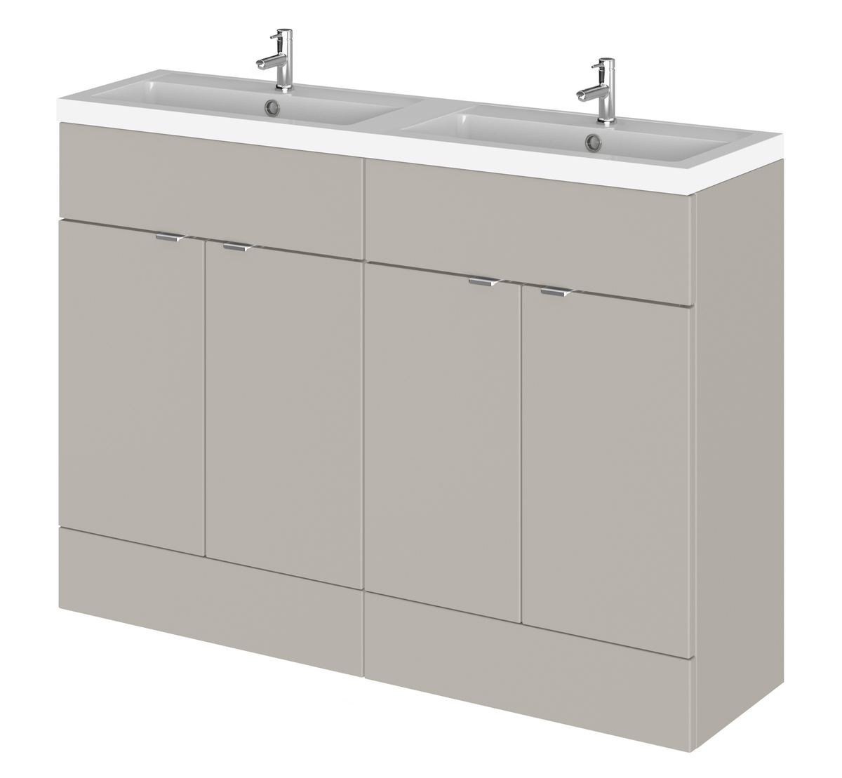 cbi3234_furniture_v1_co.jpg 1200mm Floor Standing 4-Door Vanity & Double Basin - Image 1