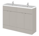 1200mm Floor Standing 4-Door Vanity & Double Basin