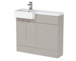 1000mm Combination Unit & Left Hand Semi Recessed Basin