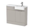 Hudson Reed Fusion 1000mm Combination Unit & Right Hand Semi Recessed Basin