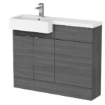 1100mm Combination Unit & Left Hand Semi Recessed Basin