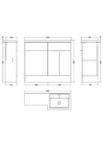 1000mm Right Hand Combination - Image 3