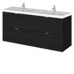 1200mm Vanity Unit & Double Ceramic Basin