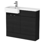 1000mm Combination Unit & Left Hand Semi Recessed Basin