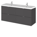 1200mm Vanity Unit & Double Ceramic Basin