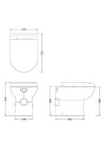 Back To Wall Pan & Seat - Image 2