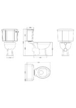 Hudson Reed Richmond Close Coupled Pan & Cistern - Image 2