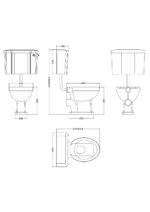 Low Level Pan, Cistern & Flush Pipe Kit - Image 2