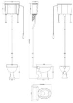 High Level Pan, Cistern & Flush Pipe Kit - Image 2