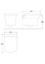 Wall Hung Pan & Seat - Image 3