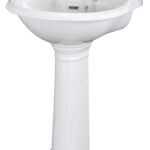 600mm Basin & Pedestal (2 Tap Hole)