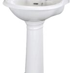 Hudson Reed Chancery 500mm Basin & Pedestal (2 Tap Hole)