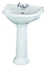 Hudson Reed Chancery 500mm Basin & Pedestal (1 Tap Hole)