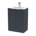 600mm Floor Standing 2 Door Vanity & Basin 2