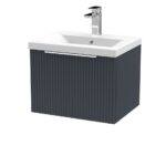 500mm Wall Hung Single Drawer Vanity & Basin 1