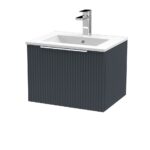 500mm Wall Hung Single Drawer Vanity & Basin 2