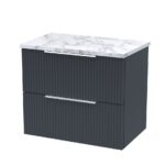 600 Wall Hung 2-Drawer Vanity & Laminate Worktop