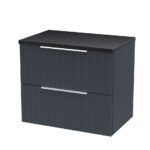 600mm Wall Hung 2 Drawer Vanity & Laminate Top