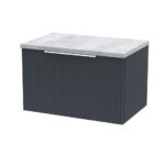 600mm Wall Hung Single Drawer Vanity & Laminate Top