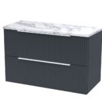 800 Wall Hung 2-Drawer Vanity & Laminate Worktop