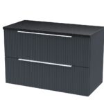 800mm Wall Hung 2 Drawer Vanity & Laminate Top