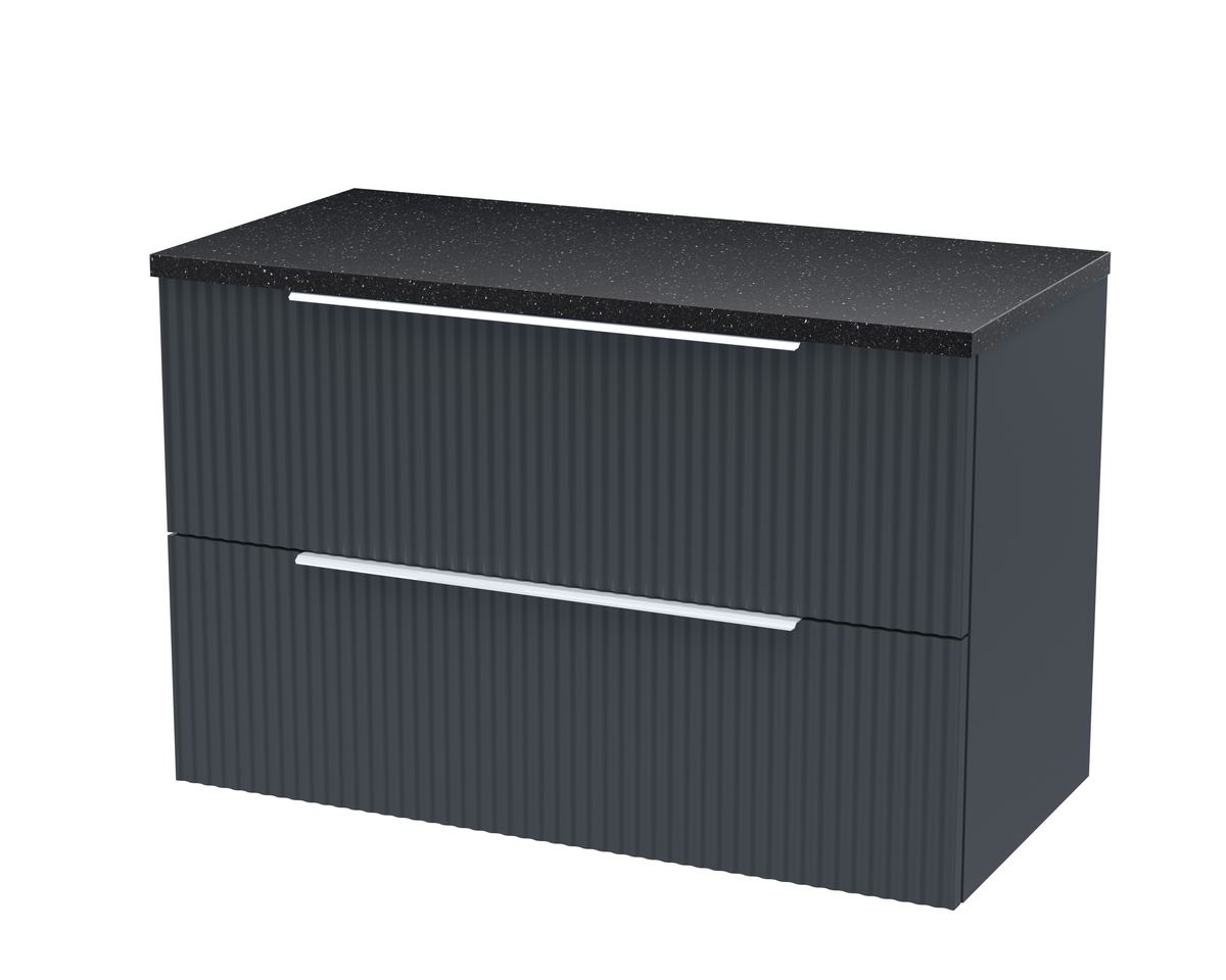 dff1495lsb_furniture_v1_co.jpg 800mm Wall Hung 2 Drawer Vanity & Laminate Top - Image 1