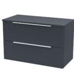 800mm Wall Hung 2 Drawer Vanity & Worktop