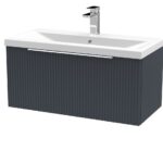 800mm Wall Hung Single Drawer Vanity & Basin 1