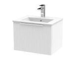 500mm Wall Hung Single Drawer Vanity & Basin 2