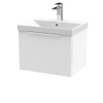 500mm Wall Hung Single Drawer Vanity & Basin 3