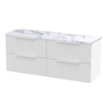 1200 Wall Hung 4-Drawer Vanity & Laminate Worktop