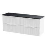 1200 Wall Hung 4-Drawer Vanity & Laminate Worktop