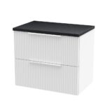 600mm Wall Hung 2 Drawer Vanity & Laminate Top