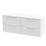 1200mm Wall Hung 4 Drawer Vanity & Worktop
