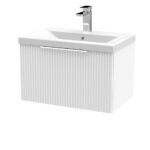 600mm Wall Hung Single Drawer Vanity & Basin 1