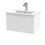 600mm Wall Hung Single Drawer Vanity & Basin 2