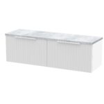 1200 Wall Hung 2-Drawer Vanity & Laminate Worktop