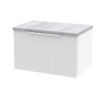 600mm Wall Hung Single Drawer Vanity & Laminate Top