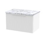 600mm Wall Hung Single Drawer Vanity & Laminate Worktop