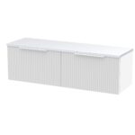 1200 Wall Hung 2-Drawer Vanity & Laminate Worktop