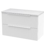 800mm Wall Hung 2 Drawer Vanity & Laminate Top