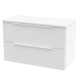 800mm Wall Hung 2 Drawer Vanity & Worktop