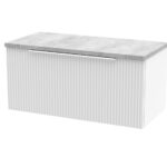 800mm Wall Hung Single Drawer Vanity & Laminate Top