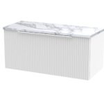 800mm Wall Hung Single Drawer Vanity & Laminate Worktop