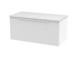 Hudson Reed Fluted 800mm Wall Hung Single Drawer Vanity & Laminate Top