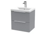 500mm Wall Hung 2 Drawer Vanity & Basin 1